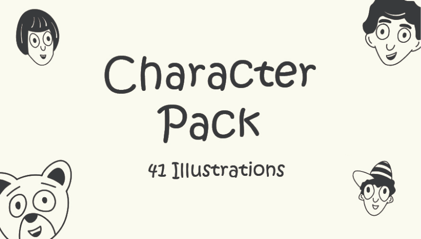 Illustrated character pack thumnail